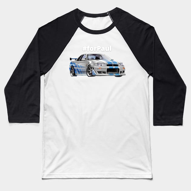 #forPaul Baseball T-Shirt by MOTOSHIFT